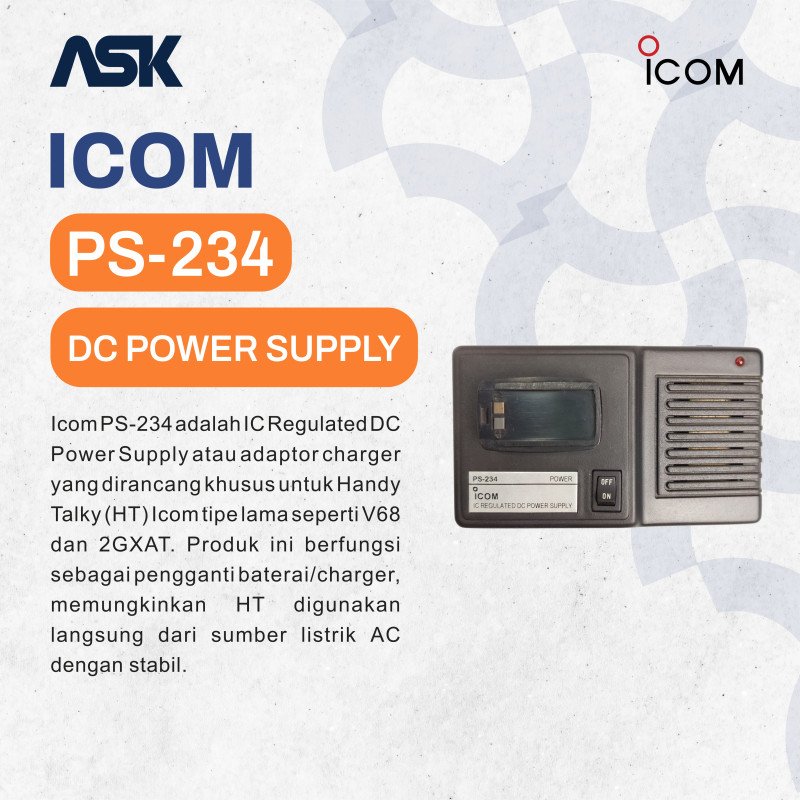 IC Regulated DC Power Suppy PS-234 ICOM / Charger PS234
