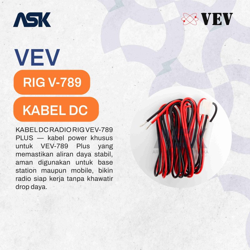 Kabel DC Radio Mobile V789 Plus VEV / Cable DC V 789 Plus