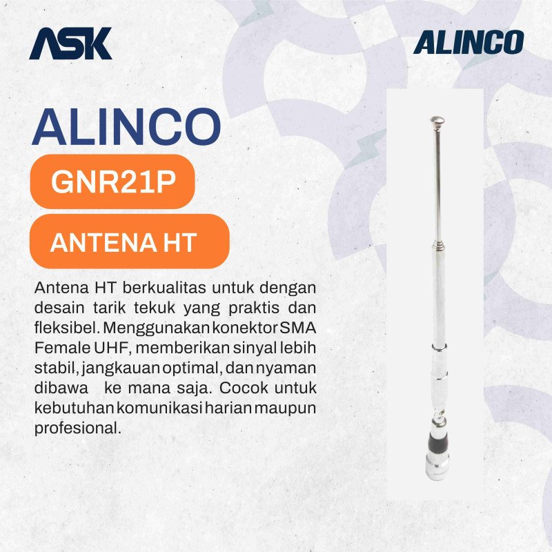 ANTENA ZYCOM GNR-21P PUTIH BNC / GNR 21P / GNR21 P / GNR21P