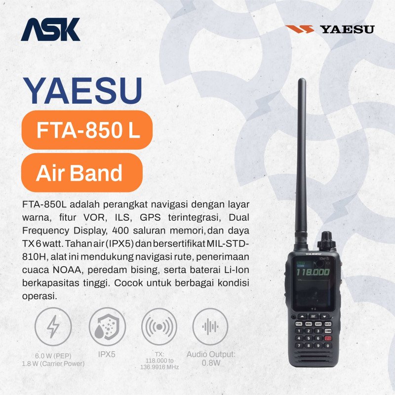 Handy Talky FTA-850 L YAESU / HT FTA850L