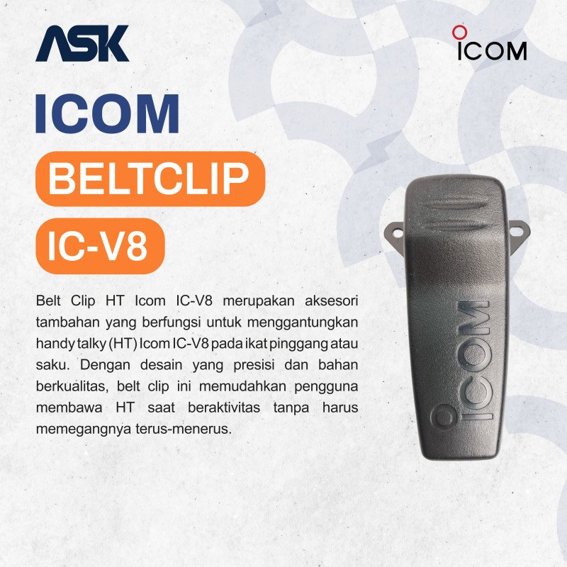 Belt Clip Handy Talky IC-V8 ICOM / Belt Klip HT IC V8