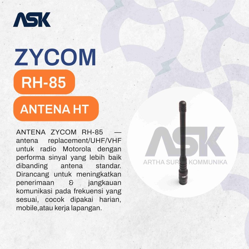 ANTENA ZYCOM RH85 MOTOROLA / RH-85