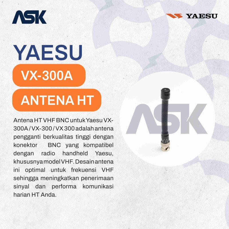 ANTENA HT YAESU VX-300A VHF TYPE BNC / VX300 VX 300