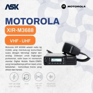 Radio Mobile XIR-M3688 UHF 403Mhz 40W Motorola