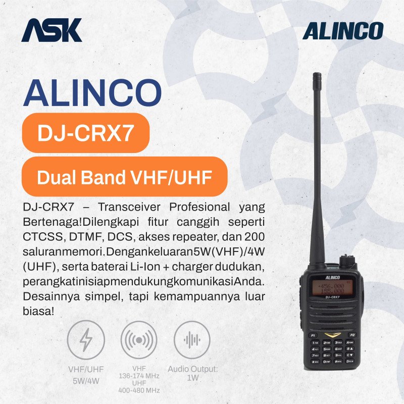 harga ht alinco DJ-CRX7